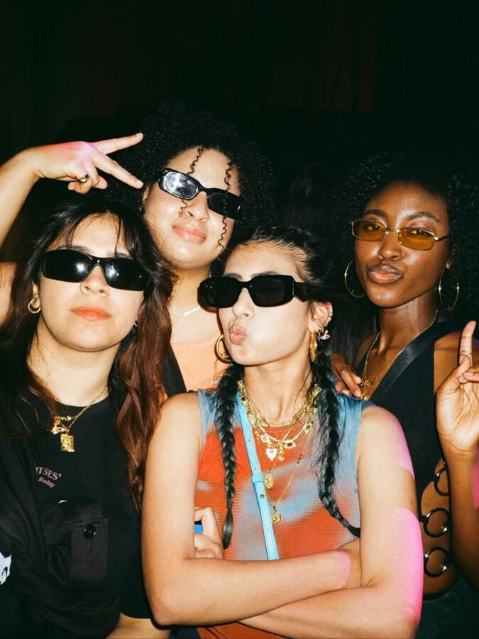 Friends in sunglasses
